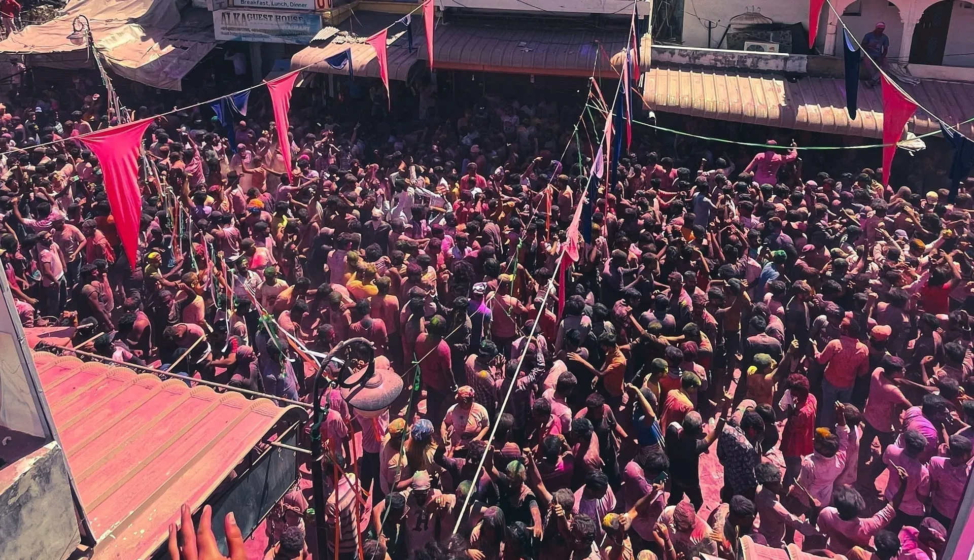 Pushkar festival at dusk