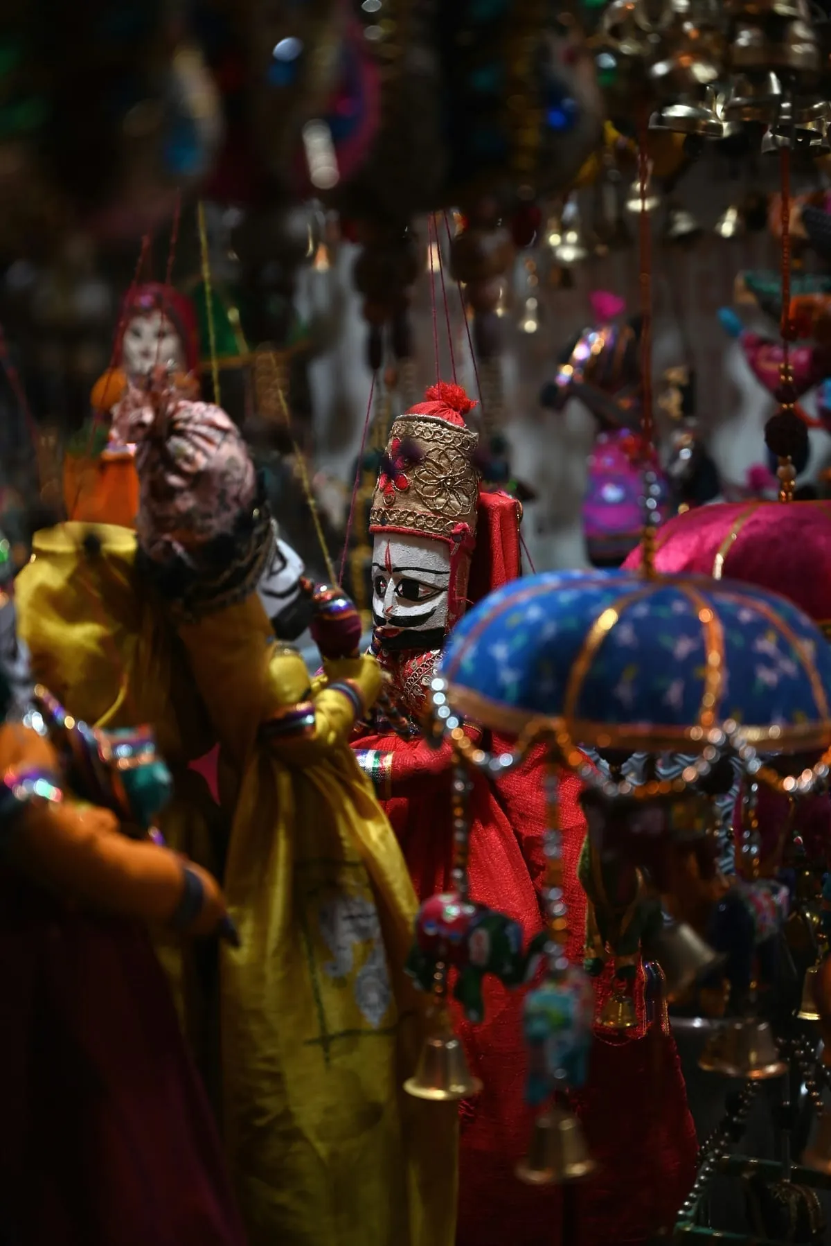 Bustling street stalls in Pushkar Bazaar